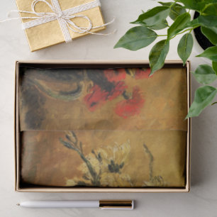Red And White Carnations by Vincent van Gogh Tissue Paper