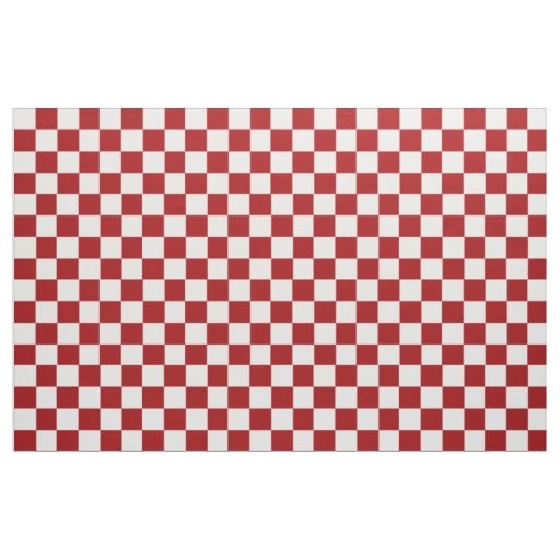 Red And White Checked Fabric