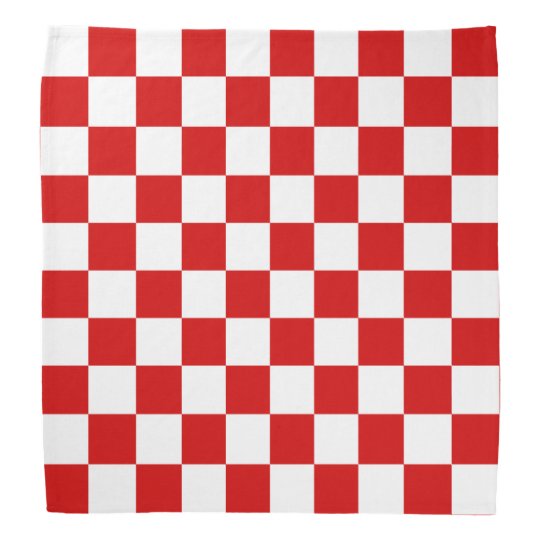 Red And White Checker Pattern Bandana Zazzle Stunning Checker Pattern Red And White Checker Pattern Bandana Zazzle Stunning Checker Pattern