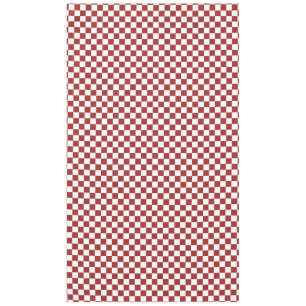 Red and White Checkered Squares Tablecloth