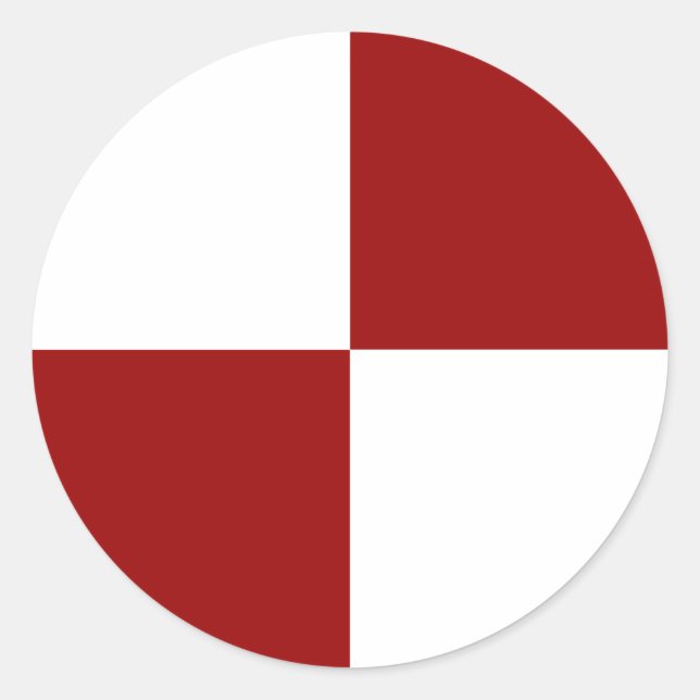 Red and White Checkered Stickers (Front)