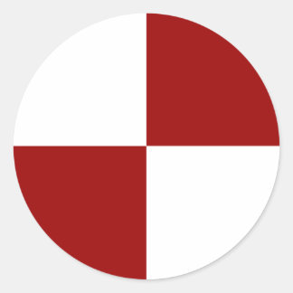 Red and White Checkered Stickers