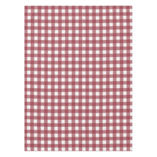 Red and White Checkers Pattern Tablecloth
