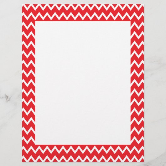 Red and White Chevron Pattern (Front)