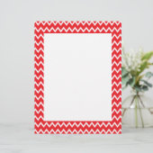 Red and White Chevron Pattern (Standing Front)