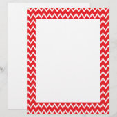 Red and White Chevron Pattern (Front/Back)