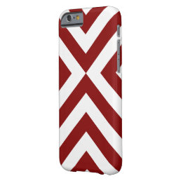 Red and White Chevrons Barely There iPhone 6 Case