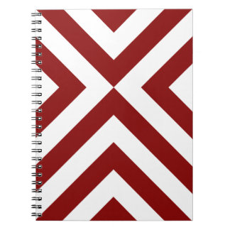 Red and White Chevrons Notebook