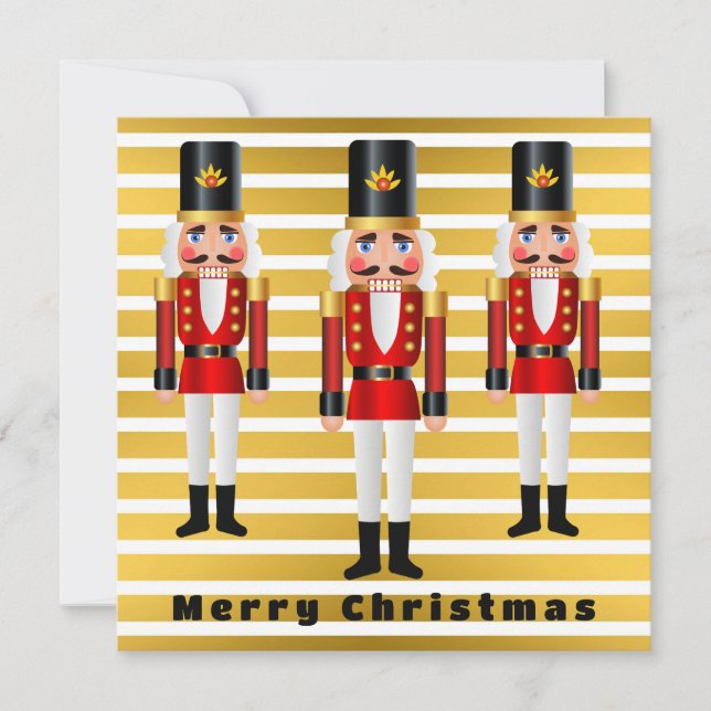 Red and White Christmas Card Personalize (Front)