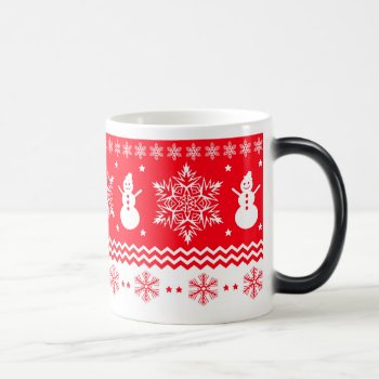Red And White Christmas Magic Mug by 85leobar85 at Zazzle