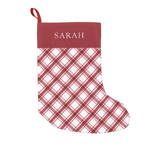 Red and White Christmas Stocking