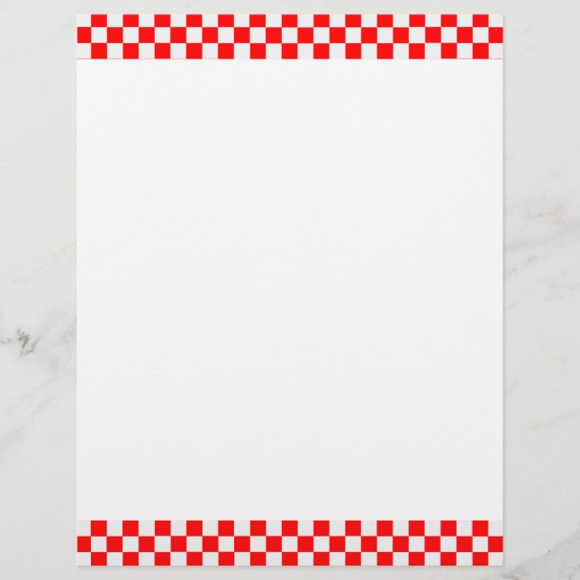 Red and White Classic Checkerboard by STaylor (Front)