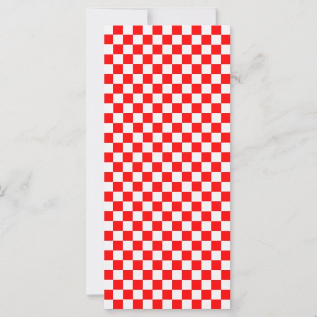 Red And White Classic Checkerboard by STaylor (Front)
