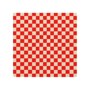 checkerboard wood wall art