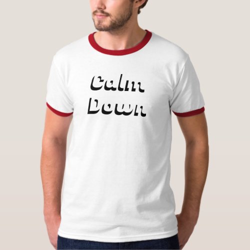 Red and white color t_shirt for mens wear