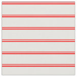 [ Thumbnail: Red and White Colored Pattern Fabric ]