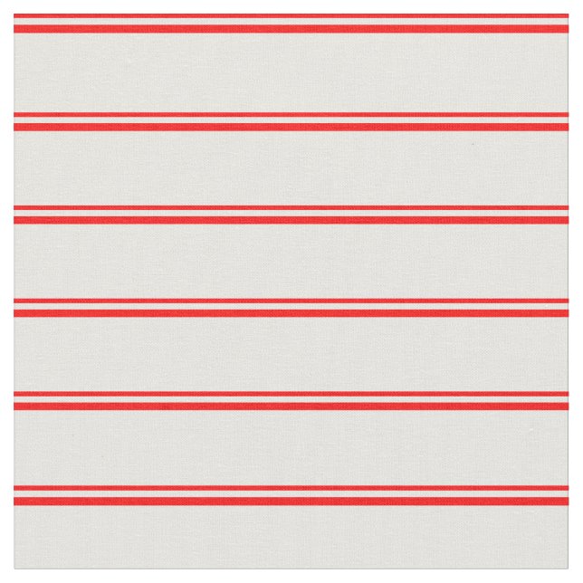 Red and White Colored Pattern Fabric (Close Up)
