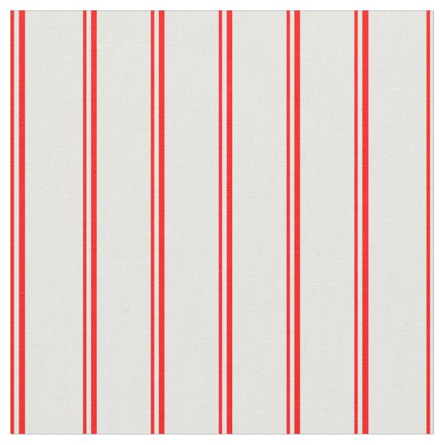 Red and White Colored Striped Pattern Fabric (Close Up)