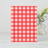 Red and White Country Striped Plaid (Standing Front)