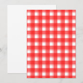 Red and White Country Striped Plaid (Front/Back)