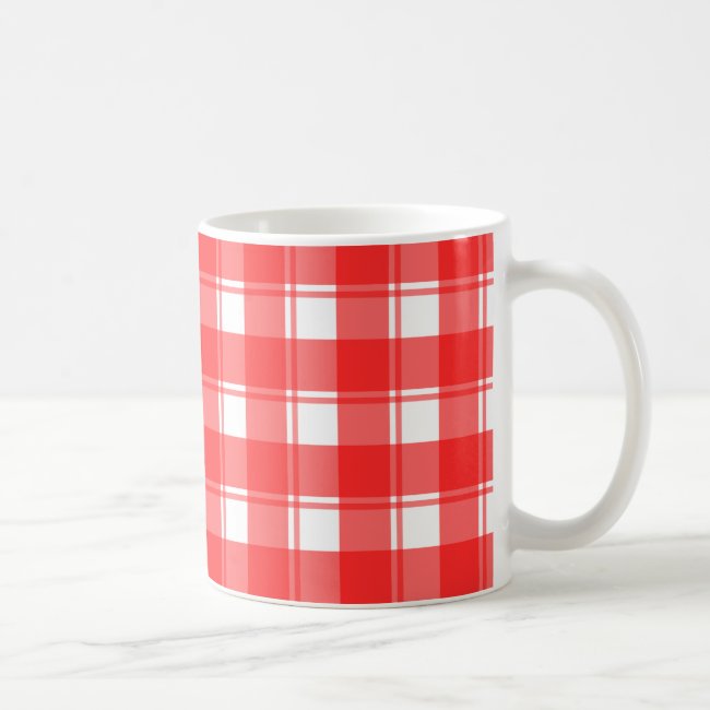 Red and White Country Striped Plaid