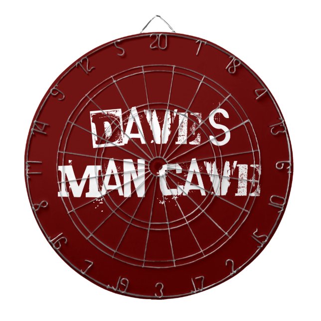 Red and White Custom Dart Board (Front)