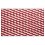 Red and White Dala Horse Fabric