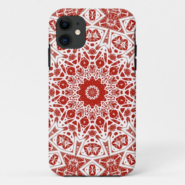 red and white , ethnic  bandana Case-Mate iPhone case (Back)