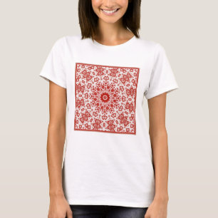 red and white , ethnic bandana T-Shirt