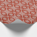 Red And White Faux Sweater Snowflakes Wrapping Paper<br><div class="desc">Warm up the holidays by wrapping your gifts in this fair isle sweater inspired design which contains snowflakes in a diamond pattern in red and white. Designed to look more like a real knit sweater. This paper isn't just for wrapping gifts! You can also use it for scrapbooking, card making...</div>