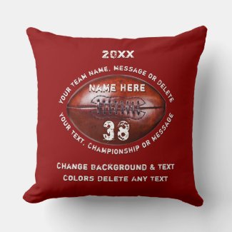 Red and White, Football Gifts or Your Color, Text