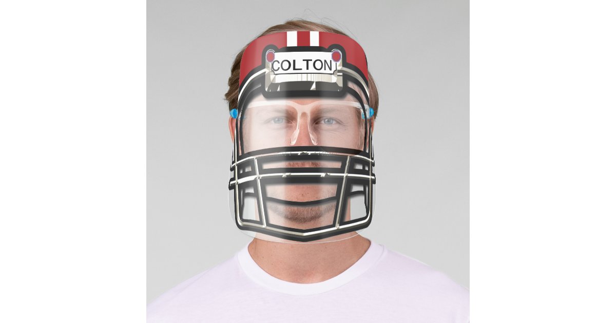 Custom Bling Football Helmet Shirt With Name & Number 