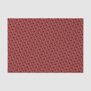 Red and White Footballs Tissue Paper