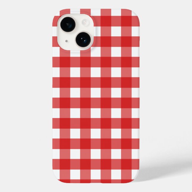 Red and white gingham  Case-Mate iPhone case (Back)