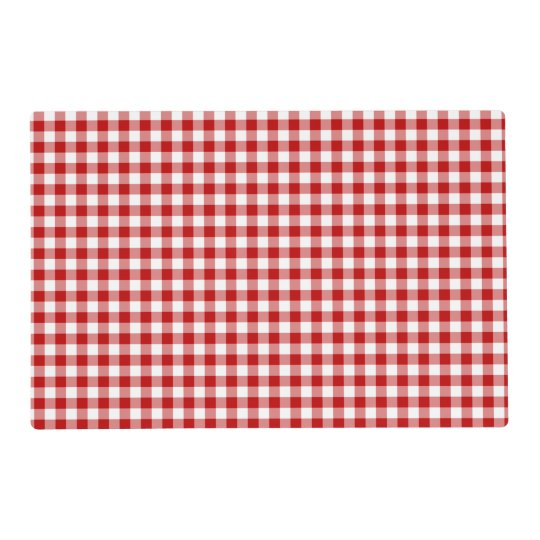 Red White Checkered Placemats | Zazzle