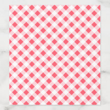 Red and White Gingham Envelope Liners