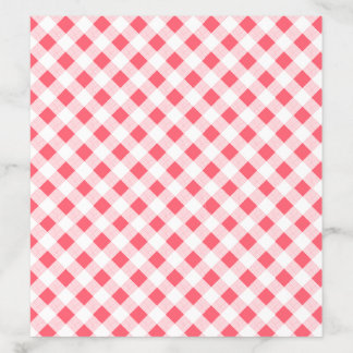 Red and White Gingham Envelope Liners