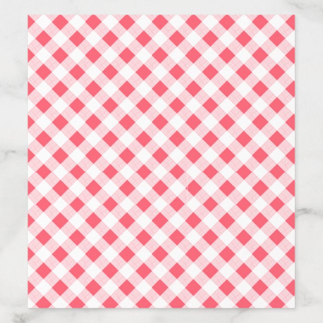 Red and White Gingham Envelope Liners (Design)