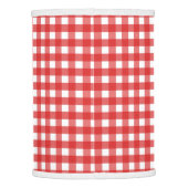 Red and white gingham lamp shade (Back)