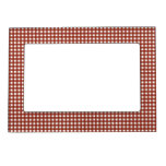 Red and White Gingham Magnetic Frame