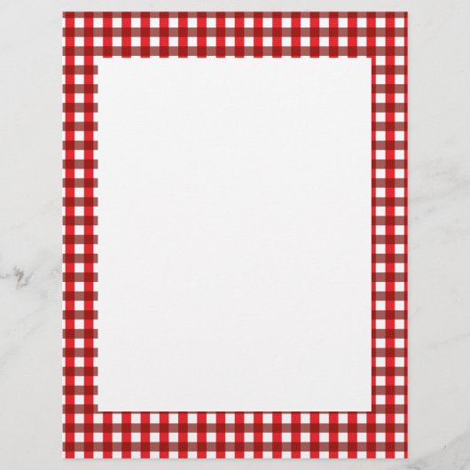 Red and White Gingham Pattern (Front)