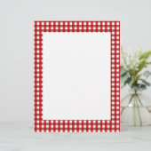 Red and White Gingham Pattern (Standing Front)