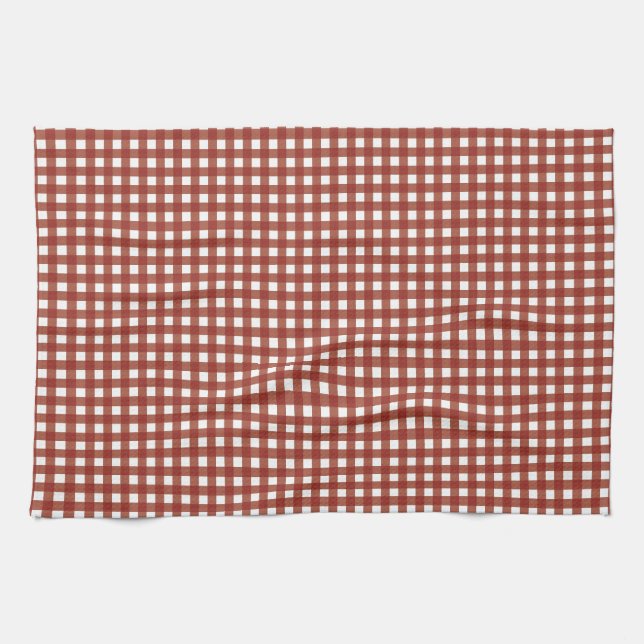 Red and White Gingham Towel (Horizontal)
