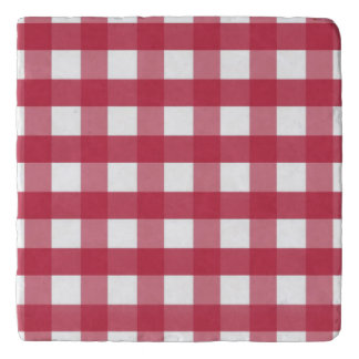 Red and White Gingham Trivet
