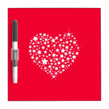 Red And White Glitter Heart