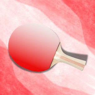Red and White Gradient Ping Pong Paddle