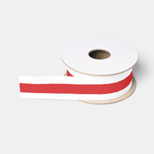 Red and White Holiday Christmas Candy Stripes Grosgrain Ribbon