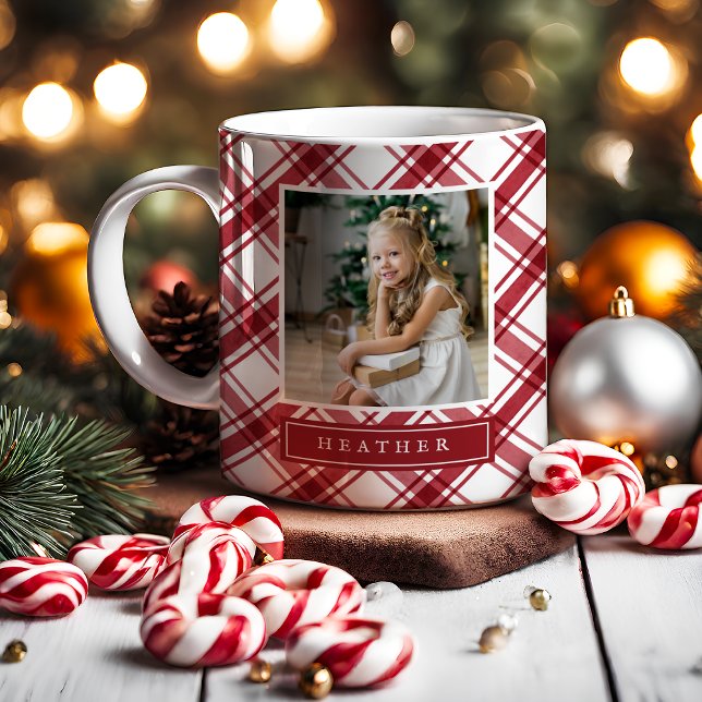 Red and White Holiday Mug (Red and White Holiday Mug
)