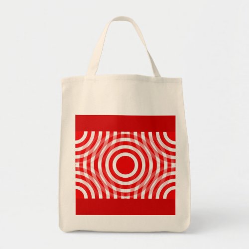 red_and_white_interlocking_concentric_circles tote bag