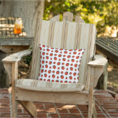 Red and White Ladybugs Pillow (Chair)